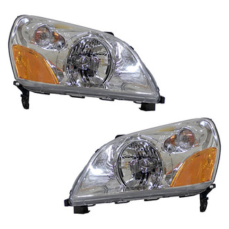 Pacific Best® - Driver and Passenger Side Replacement Headlight Set Lens and Housing (CAPA Certified)
