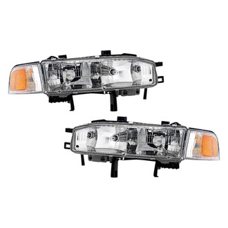 Pacific Best® - Driver and Passenger Side Replacement Headlight Set (Standard Line)