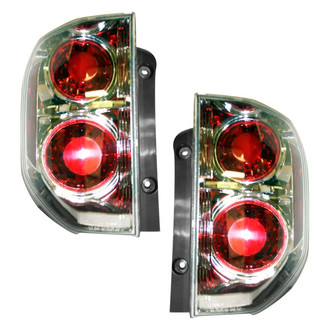 Pacific Best® - Driver and Passenger Side Replacement Tail Light Lens and Housings (Standard Line)