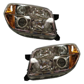 Pacific Best® - Driver and Passenger Side Replacement Headlight Set Lens and Housing (CAPA Certified)