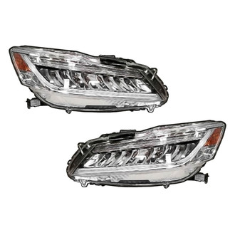 Pacific Best® - Driver and Passenger Side Replacement Headlight Set (NSF Certified)