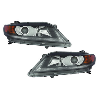 Pacific Best® - Driver and Passenger Side Replacement Headlight Set (CAPA Certified)