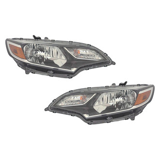 Pacific Best® - Driver and Passenger Side Replacement Headlight Set (NSF Certified)