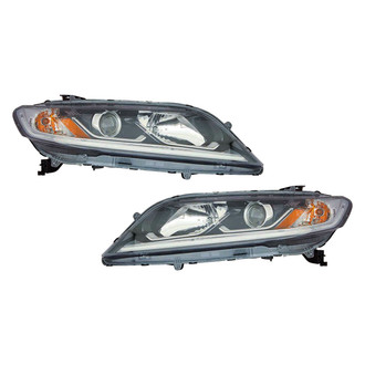 Pacific Best® - Driver and Passenger Side Replacement Headlight Set (NSF Certified)