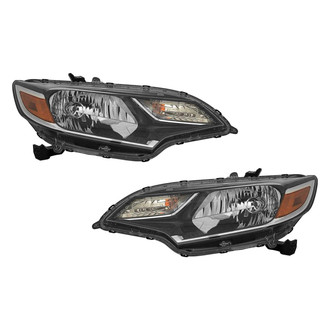 Pacific Best® - Driver and Passenger Side Replacement Headlight Set (CAPA Certified)