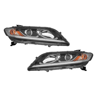 Pacific Best® - Driver and Passenger Side Replacement Headlight Set (CAPA Certified)