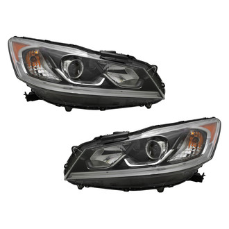 Pacific Best® - Driver and Passenger Side Replacement Headlight Set (Standard Line)