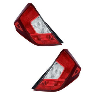 Pacific Best® - Driver and Passenger Side Outer Replacement Tail Lights (CAPA Certified)