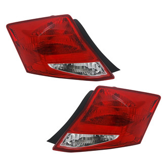 Pacific Best® - Driver and Passenger Side Replacement Tail Lights (CAPA Certified)