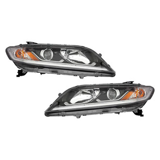 Pacific Best® - Driver and Passenger Side Replacement Headlight Set (Standard Line)