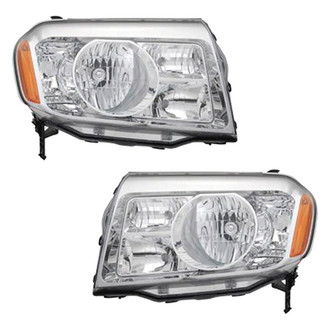 Pacific Best® - Driver and Passenger Side Replacement Headlight Set (Standard Line)