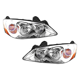 Pacific Best® - Driver and Passenger Side Replacement Headlight Set (CAPA Certified)