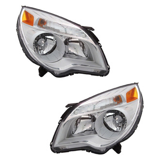 Pacific Best® - Driver and Passenger Side Replacement Headlight Set (CAPA Certified)