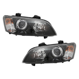 Pacific Best® - Driver and Passenger Side Replacement Headlight Set (CAPA Certified)