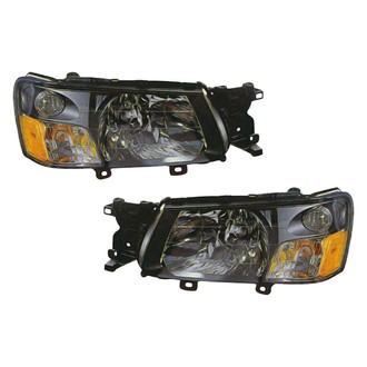 Pacific Best® - Driver and Passenger Side Replacement Headlight Set (Standard Line)