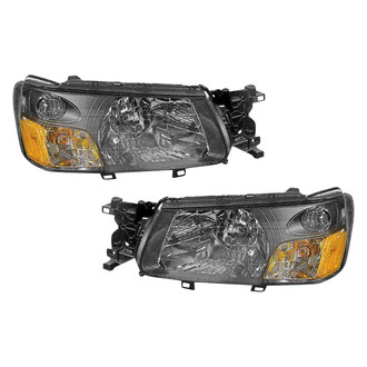 Pacific Best® - Driver and Passenger Side Replacement Headlight Set (CAPA Certified)