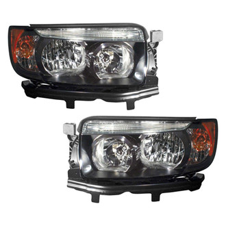 Pacific Best® - Driver and Passenger Side Replacement Headlight Set (CAPA Certified)