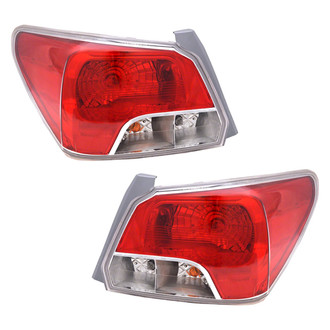 Pacific Best® - Driver and Passenger Side Replacement Tail Light Lens and Housings (Standard Line)
