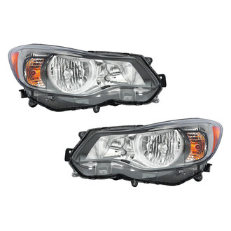 Pacific Best® - Driver and Passenger Side Replacement Headlight Set (CAPA Certified)