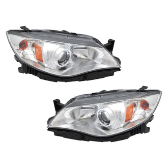 Pacific Best® - Driver and Passenger Side Replacement Headlight Set (CAPA Certified)