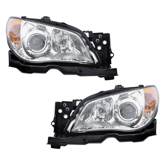 Pacific Best® - Driver and Passenger Side Replacement Headlight Set (CAPA Certified)