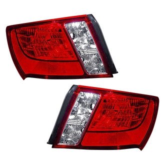 Pacific Best® - Driver and Passenger Side Outer Replacement Tail Lights (Standard Line)