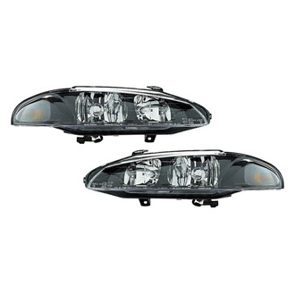 Pacific Best® - Driver and Passenger Side Replacement Headlight Set (Standard Line)
