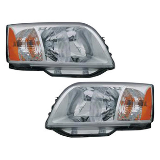 Pacific Best® - Driver and Passenger Side Replacement Headlight Set (CAPA Certified)