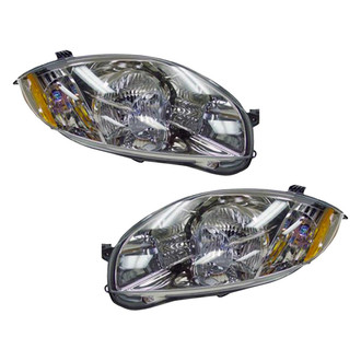Pacific Best® - Driver and Passenger Side Replacement Headlight Set (CAPA Certified)