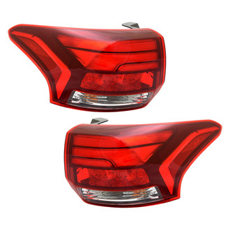 Pacific Best® - Driver and Passenger Side Outer Replacement Tail Lights (CAPA Certified)