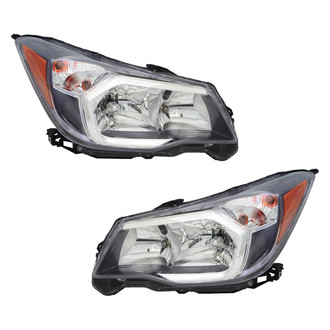 Pacific Best® - Driver and Passenger Side Replacement Headlight Set (CAPA Certified)