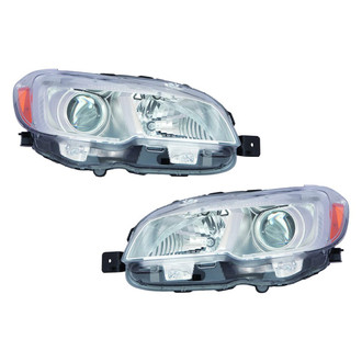 Pacific Best® - Driver and Passenger Side Replacement Headlight Set (NSF Certified)