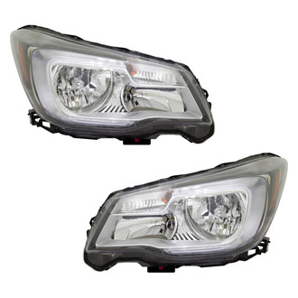 Pacific Best® - Driver and Passenger Side Replacement Headlight Set (CAPA Certified)
