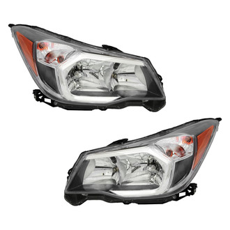 Pacific Best® - Driver and Passenger Side Replacement Headlight Set (Standard Line)