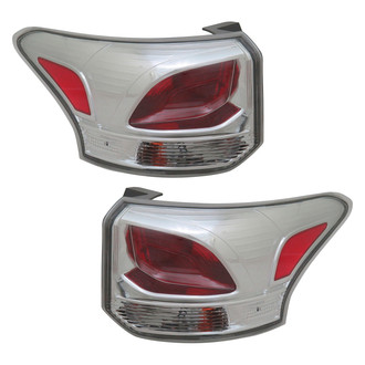 Pacific Best® - Driver and Passenger Side Replacement Tail Lights (CAPA Certified)