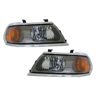 Pacific Best® - Driver and Passenger Side Replacement Headlight Set (Standard Line)