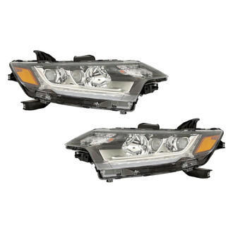 Pacific Best® - Driver and Passenger Side Replacement Headlight Set (CAPA Certified)