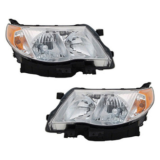 Pacific Best® - Driver and Passenger Side Replacement Headlight Set (Standard Line)