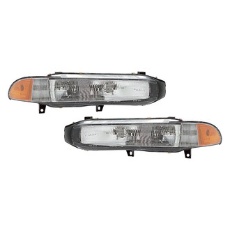 Pacific Best® - Driver and Passenger Side Replacement Headlight Set (Standard Line)