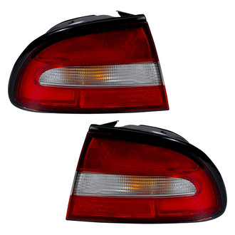 Pacific Best® - Driver and Passenger Side Outer Replacement Tail Lights (Standard Line)