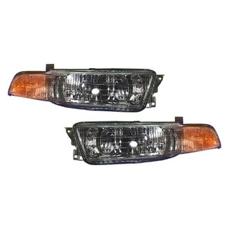 Pacific Best® - Driver and Passenger Side Replacement Headlight Set (Standard Line)