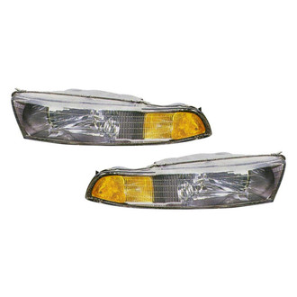 Pacific Best® - Driver and Passenger Side Replacement Headlight Set (Standard Line)
