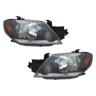 Pacific Best® - Driver and Passenger Side Replacement Headlight Set (NSF Certified)