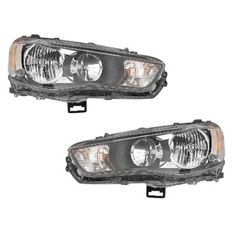 Pacific Best® - Driver and Passenger Side Replacement Headlight Set (CAPA Certified)
