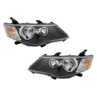 Pacific Best® - Driver and Passenger Side Replacement Headlight Set (CAPA Certified)