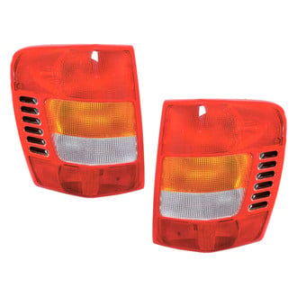 Pacific Best® - Driver and Passenger Side Replacement Tail Light Lens and Housings (Standard Line)