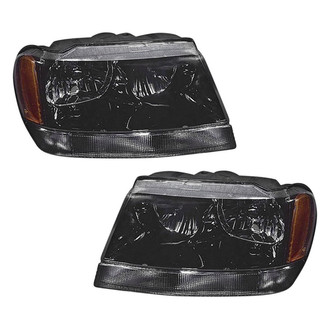 Pacific Best® - Driver and Passenger Side Replacement Headlight Set (CAPA Certified)