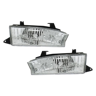Pacific Best® - Driver and Passenger Side Replacement Headlight Set (Standard Line)