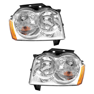 Pacific Best® - Driver and Passenger Side Replacement Headlight Set (CAPA Certified)