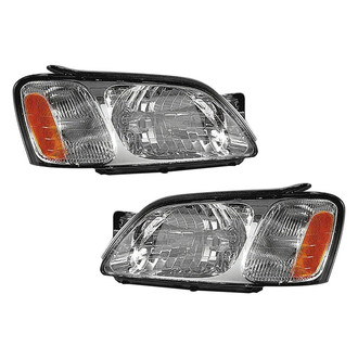 Pacific Best® - Driver and Passenger Side Replacement Headlight Set (CAPA Certified)